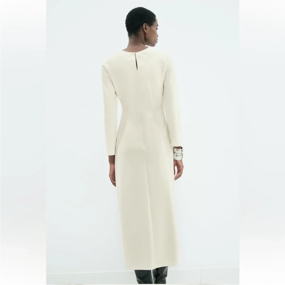 ZARA Crepe Midi Dress - Picture 7 of 12